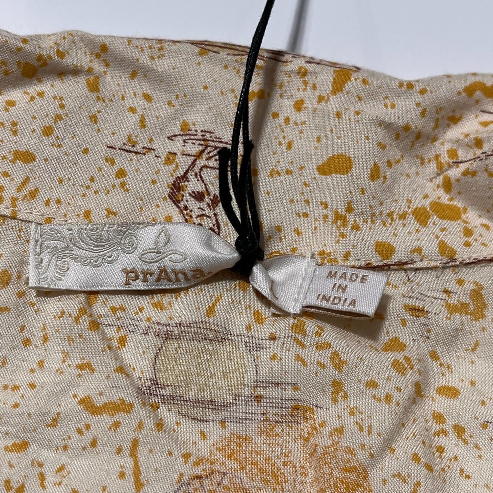 NWT Prana Women's Iguala Top "Golden Hour Escape" Size Large Short Sleeve - Picture 5 of 9